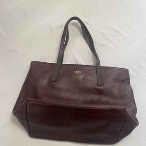 Ugg Sera Brown Tote With Wool Pouch